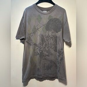 Jimi Hendrix 2010s Large Print Graphic Tee Medium